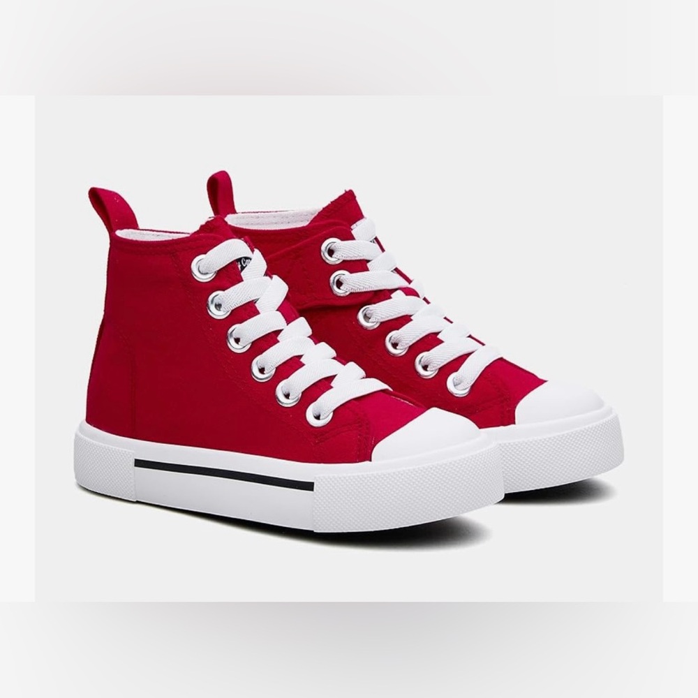 NWT UTEDA 
Kids High Tops Sneakers –Toddler Canvas with Hook and Loop Unisex